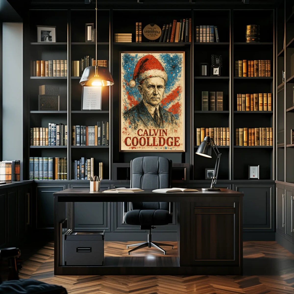 Calvin Coolidge 30th President of the United States Christmas SeriesPoster