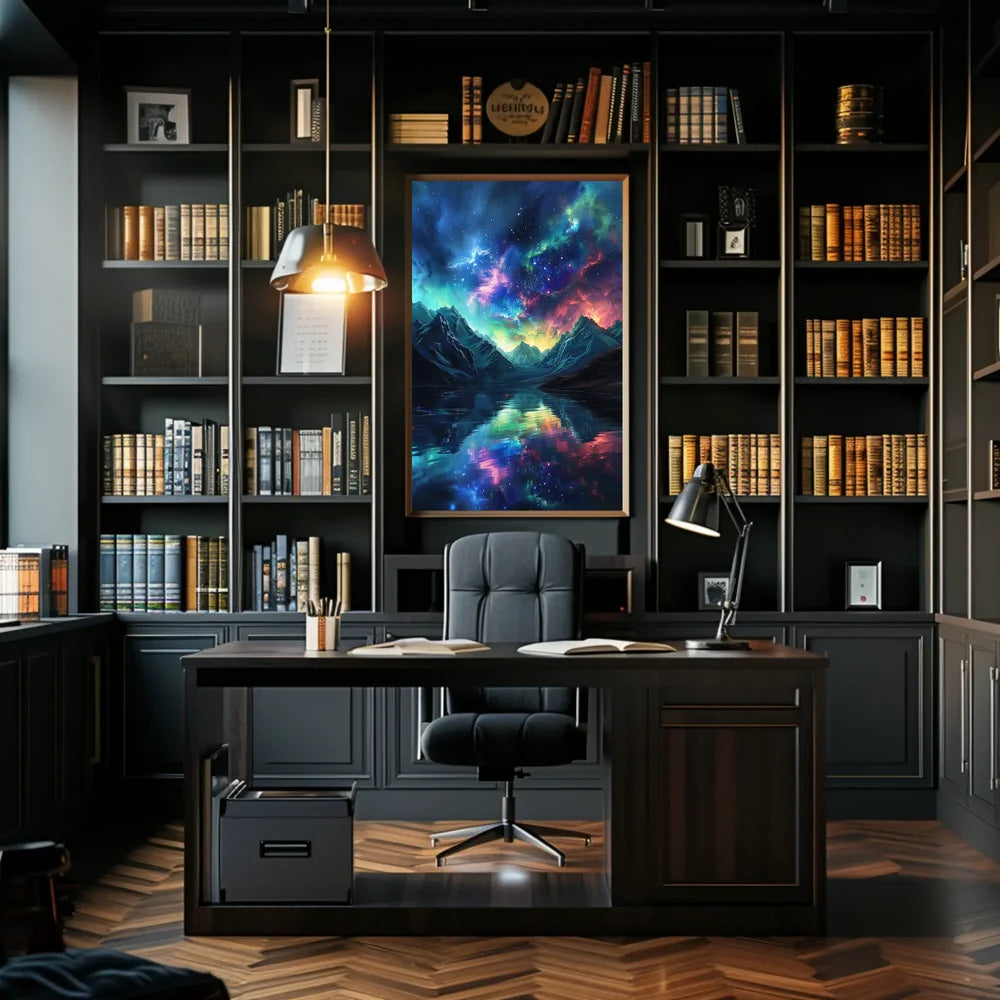 Cosmic Dreamscape: Surreal Starry Sky Art Poster