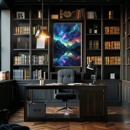 Cosmic Dreamscape: Surreal Starry Sky Art Poster