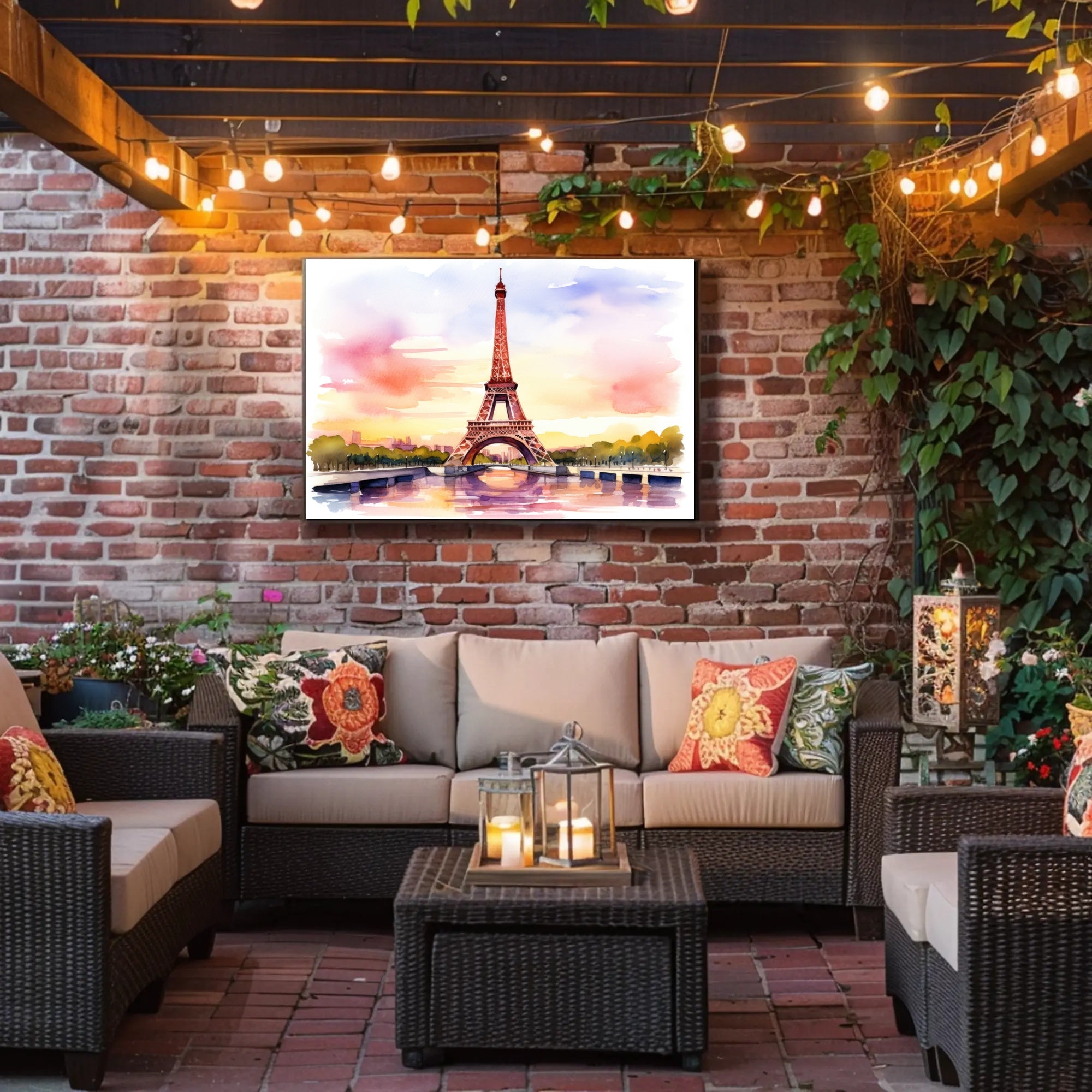 Eiffel Tower at Sunset Poster PosterGoat