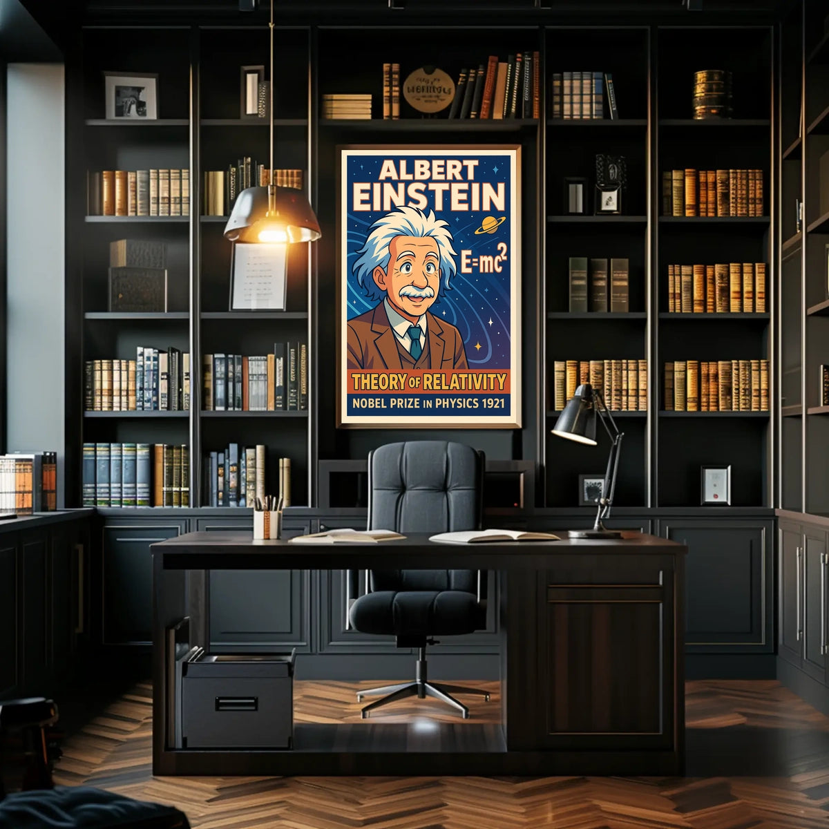 Einstein Relativity Vintage Science Decor Poster