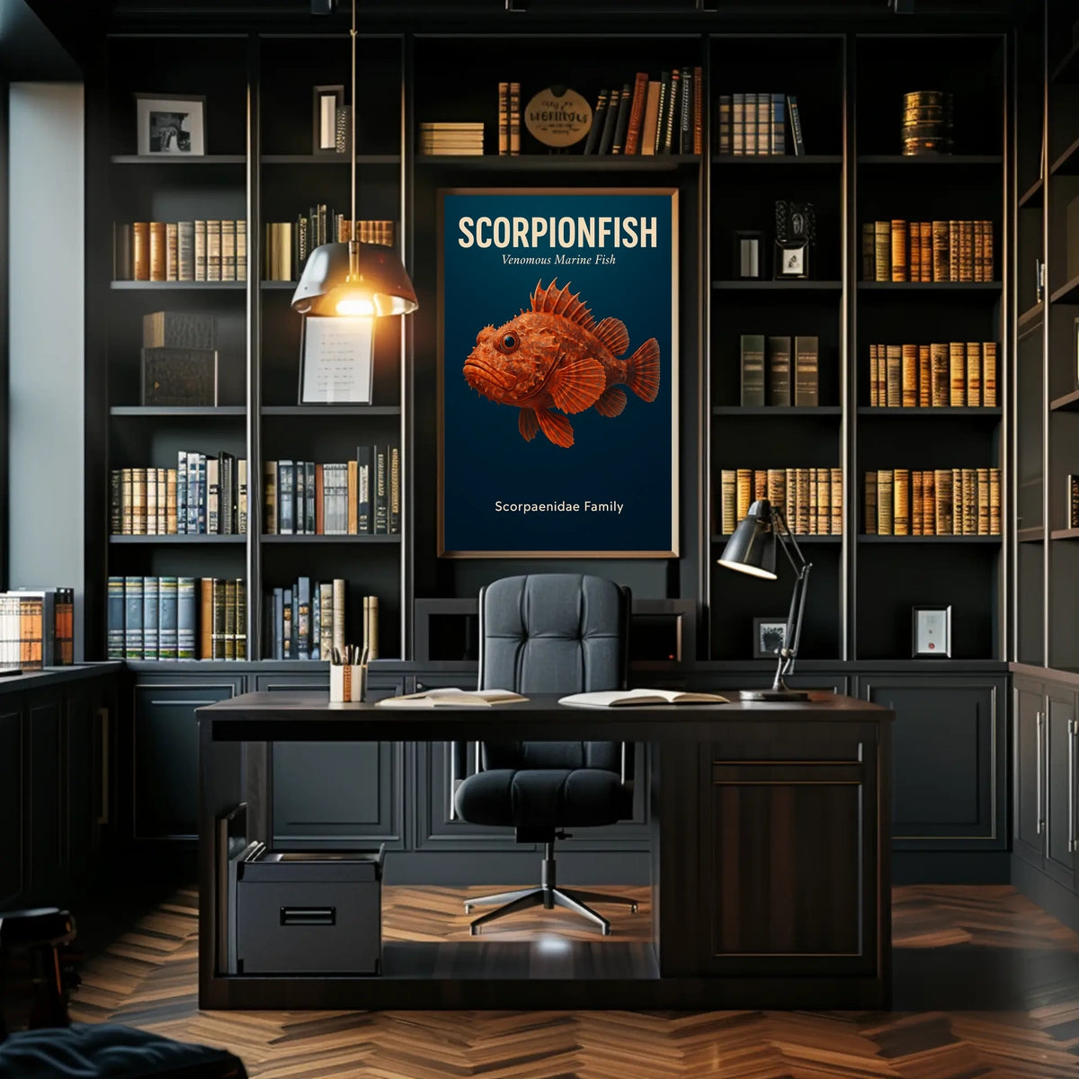 Scorpionfish Venomous Marine Fish Poster