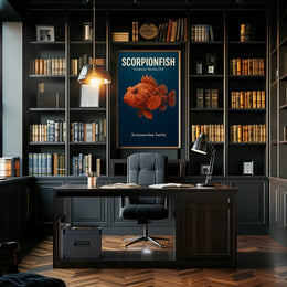 Scorpionfish Venomous Marine Fish Poster