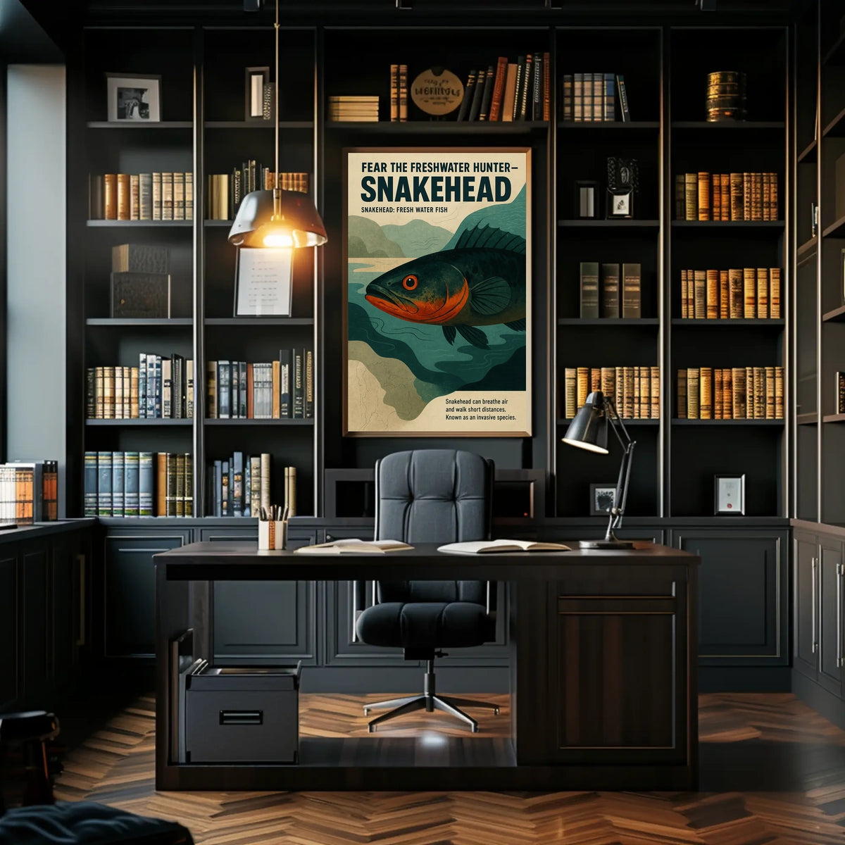 Fear the Freshwater Hunter Snakehead Poster
