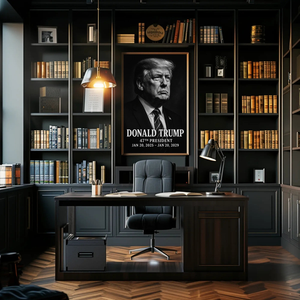 Donald Trump Visionary Modern Times American Pride Patriotism Photography Realism Leadership Poster
