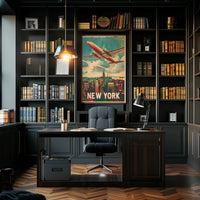 Vintage New York Aviation Poster
