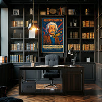 Einstein Relativity Vintage Intellectual Poster
