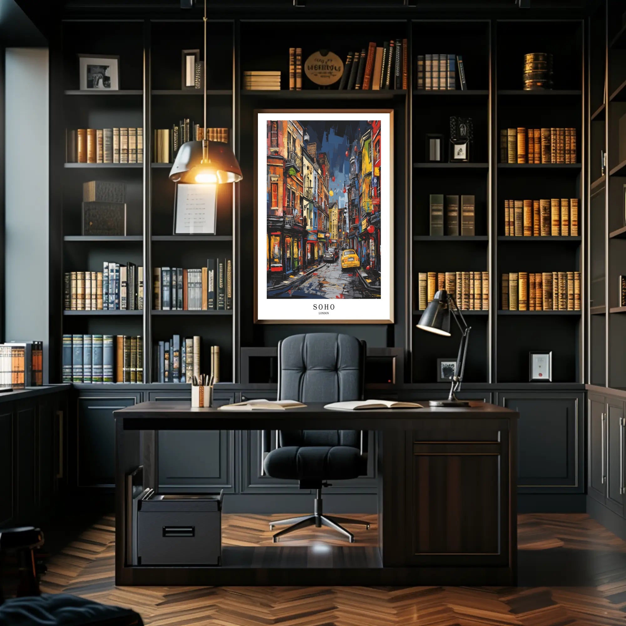 Soho Streetscape Poster PosterGoat