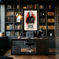Zachary Taylor Watercolor Artistic Historical or Presidential Poster
