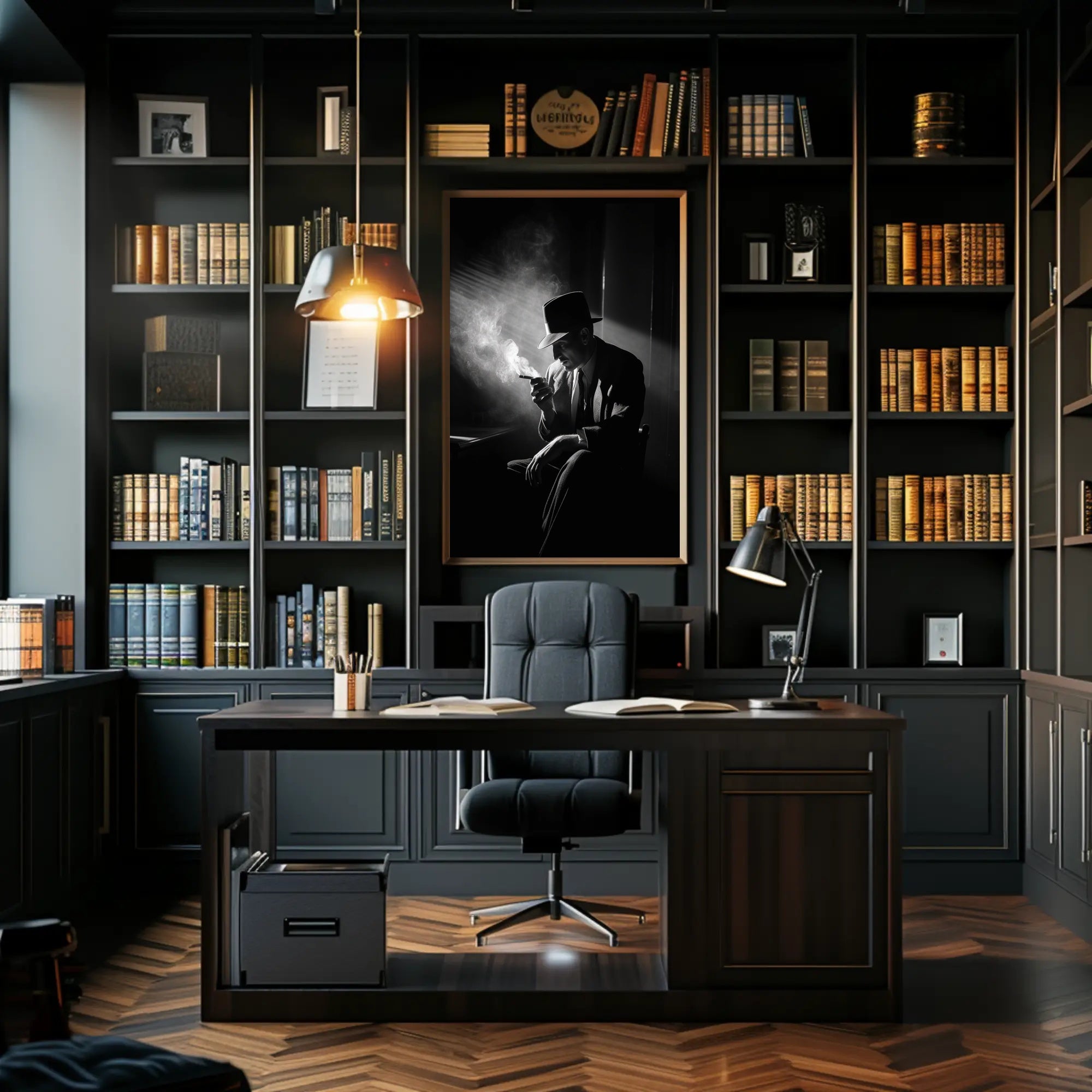 Noir Reflection Poster