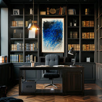Abstract Blue Swirl Abstract Poster