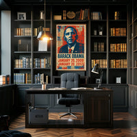 Barack Obama 44th President of the United States Street Art Mashup Poster
