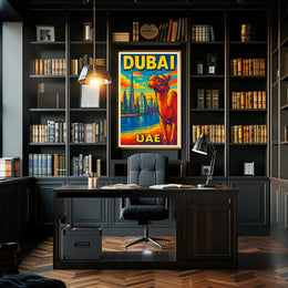 Dubai Vibrant Cityscape Poster