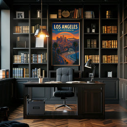 Los Angeles Where Dreams Meet Reality Poster