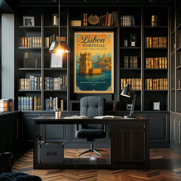 Lisbon, Portugal Travel Architecture Scenic Poster