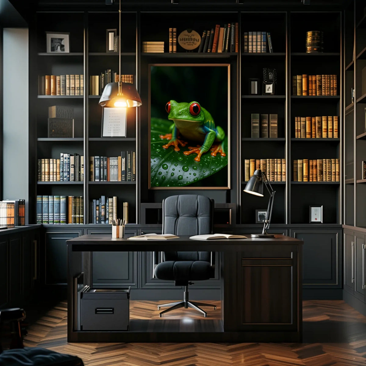 Vibrant Rainforest Frog Poster