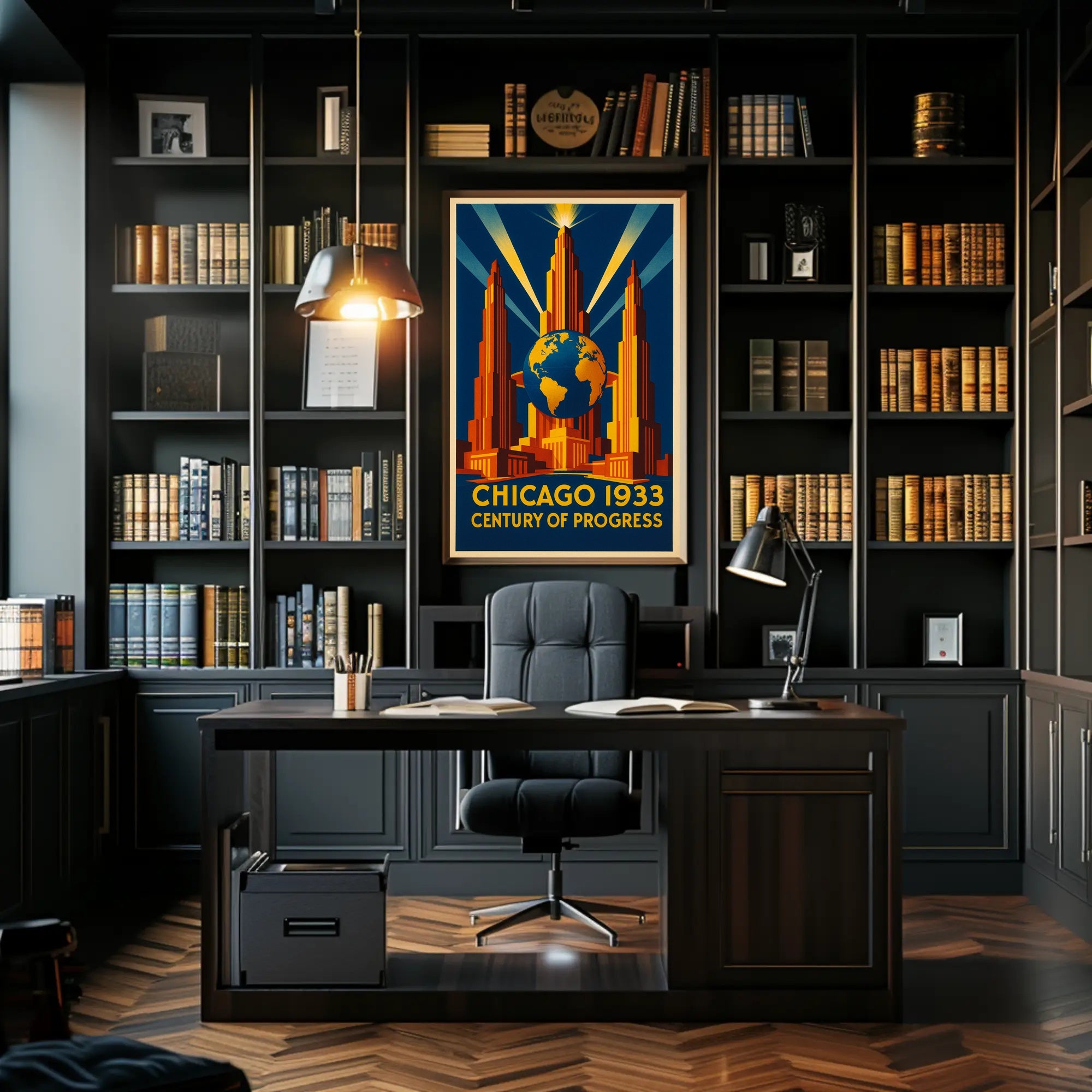 Chicago 1933 Century of Progress Poster Print PosterGoat
