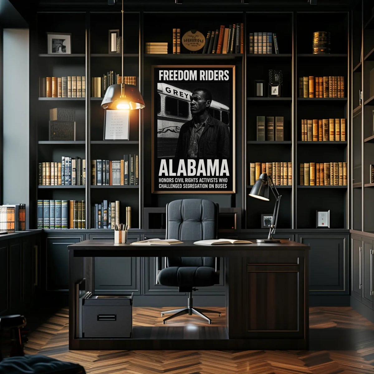 Freedom Riders Honoring Civil Rights Poster