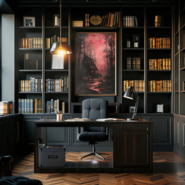 Haunted Forest Retreat Poster PosterGoat