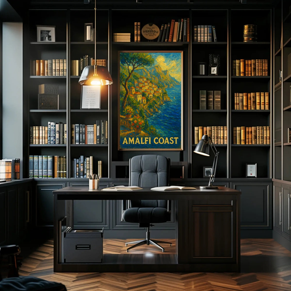 Amalfi Coast Scenic Beauty Poster Wall Art For Living Room
