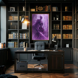 Spectral Warrior Art: Dark Fantasy or Mythology Poster PosterGoat