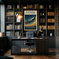 Fleetwings BT12 Sophomore Vintage Aviation Poster
