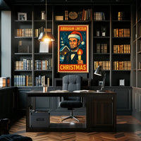 Abraham Lincoln Christmas Poster