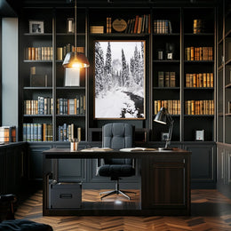 Winter Wonderland Photorealistic National Park Poster