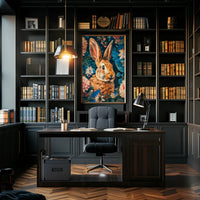 Enchanted Rabbit in Bloom Wall Art Print