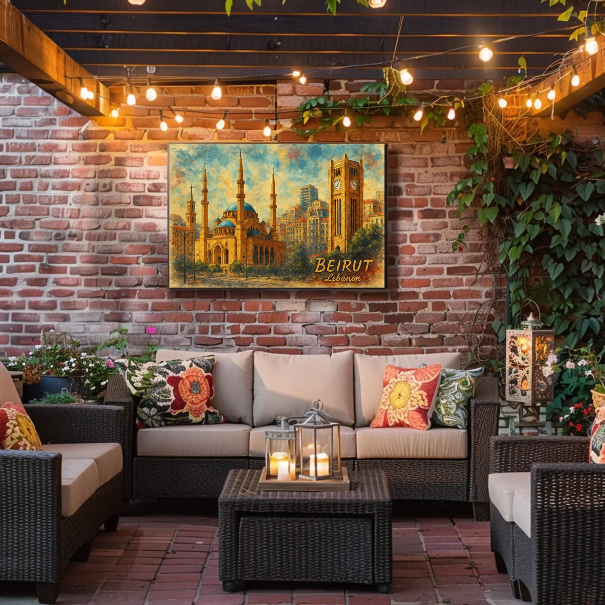 Beirut Landmarks Poster