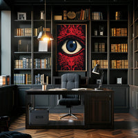 Eye of Observation: Surreal Intricate Abstract Artistic Poster