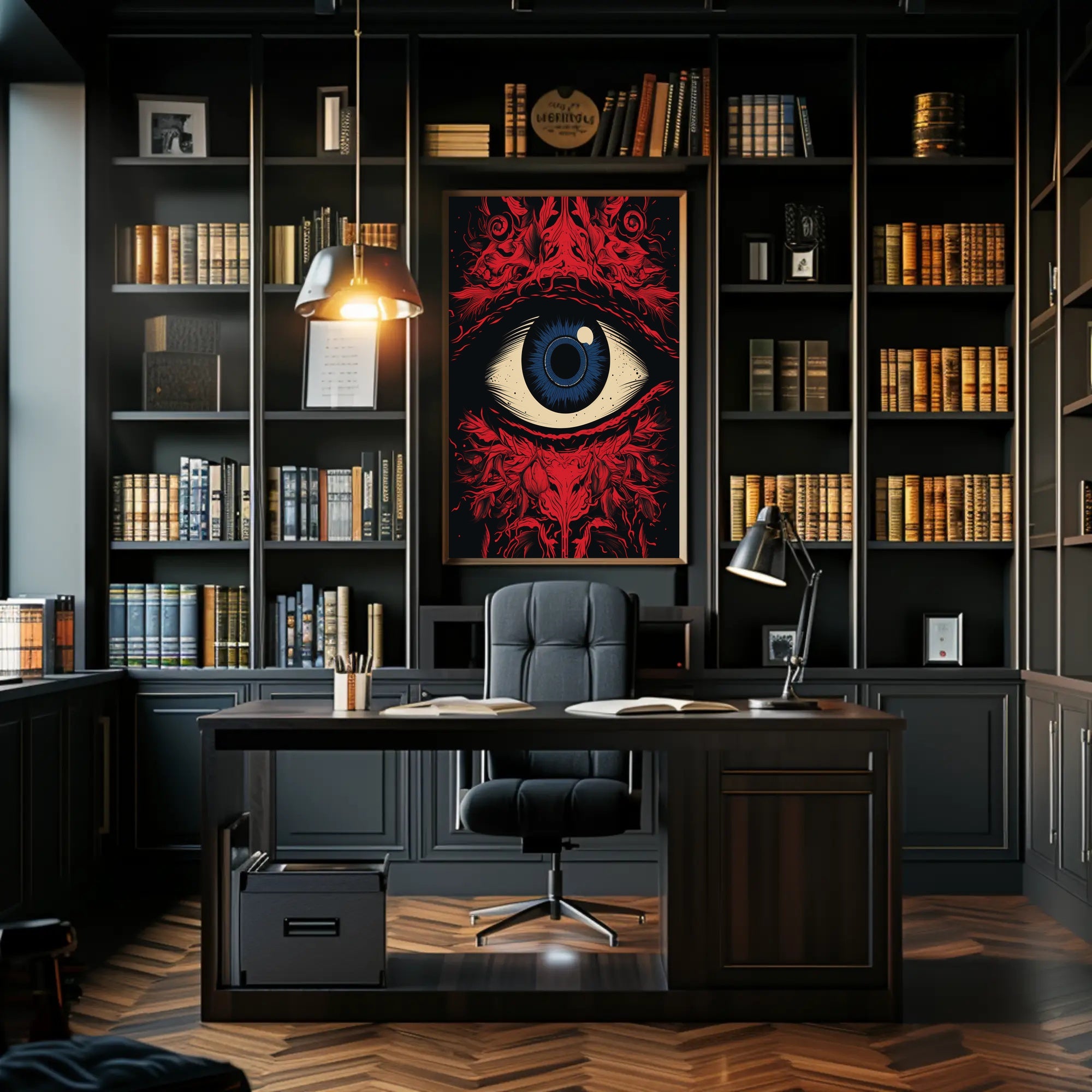 Eye of Observation: Surreal Intricate Abstract Artistic Poster