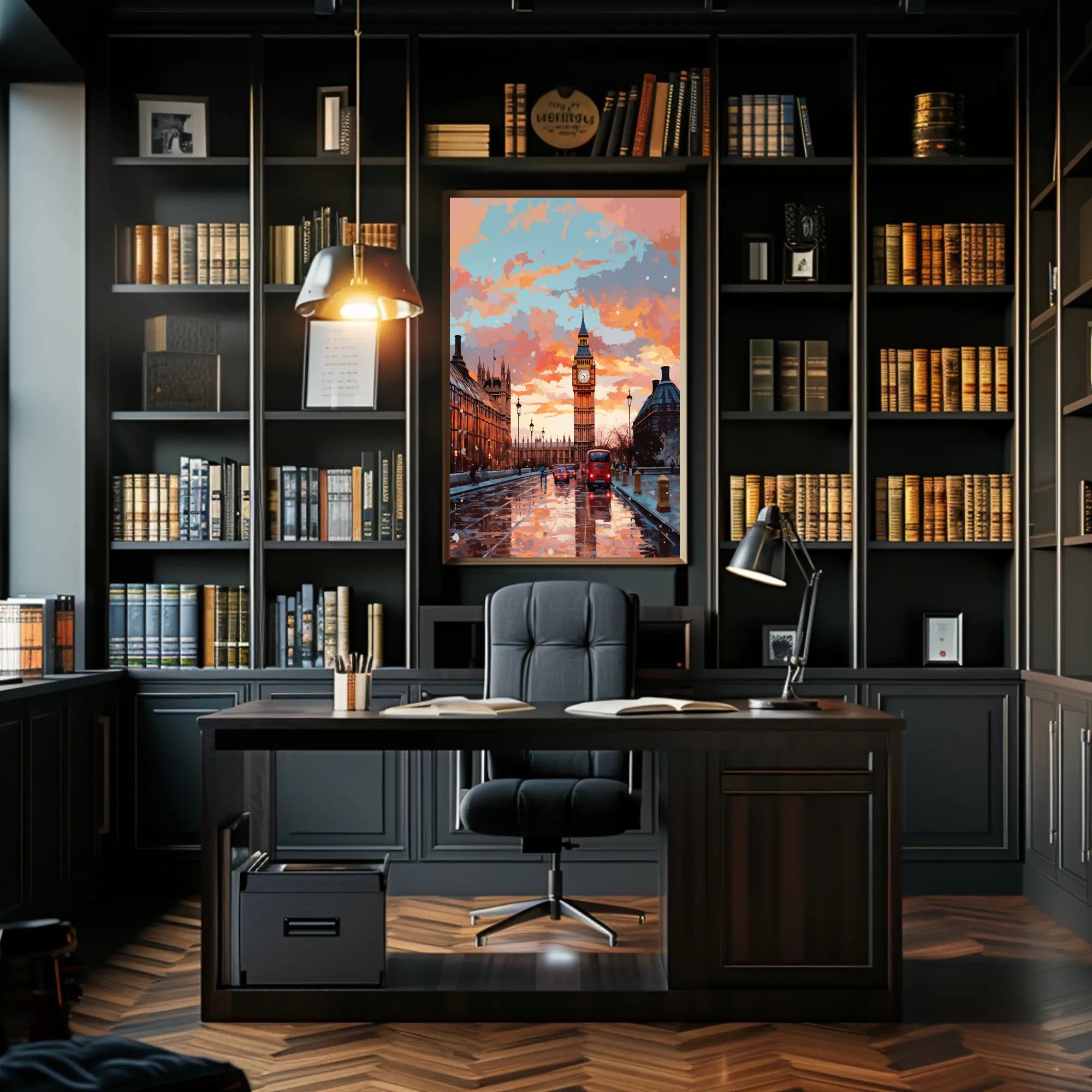 London At Dusk Poster PosterGoat