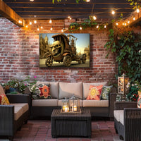 Fierce Steampunk Hybrid Vehicle Fantasy or Mythology Poster