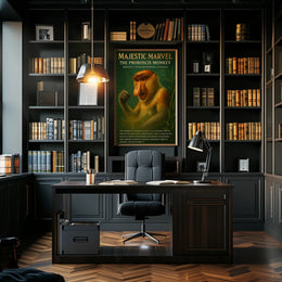 Majestic Marvel The Proboscis Monkey Poster