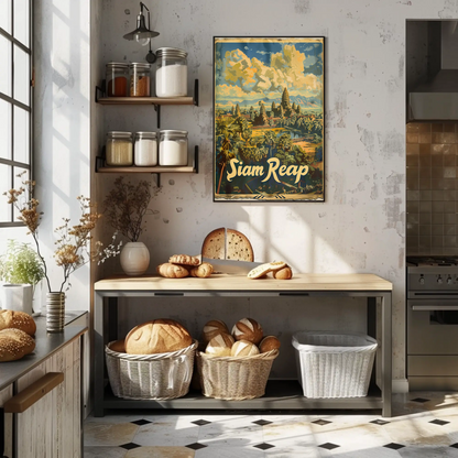 Siem Reap Cambodia Angkor Wat Travel Poster