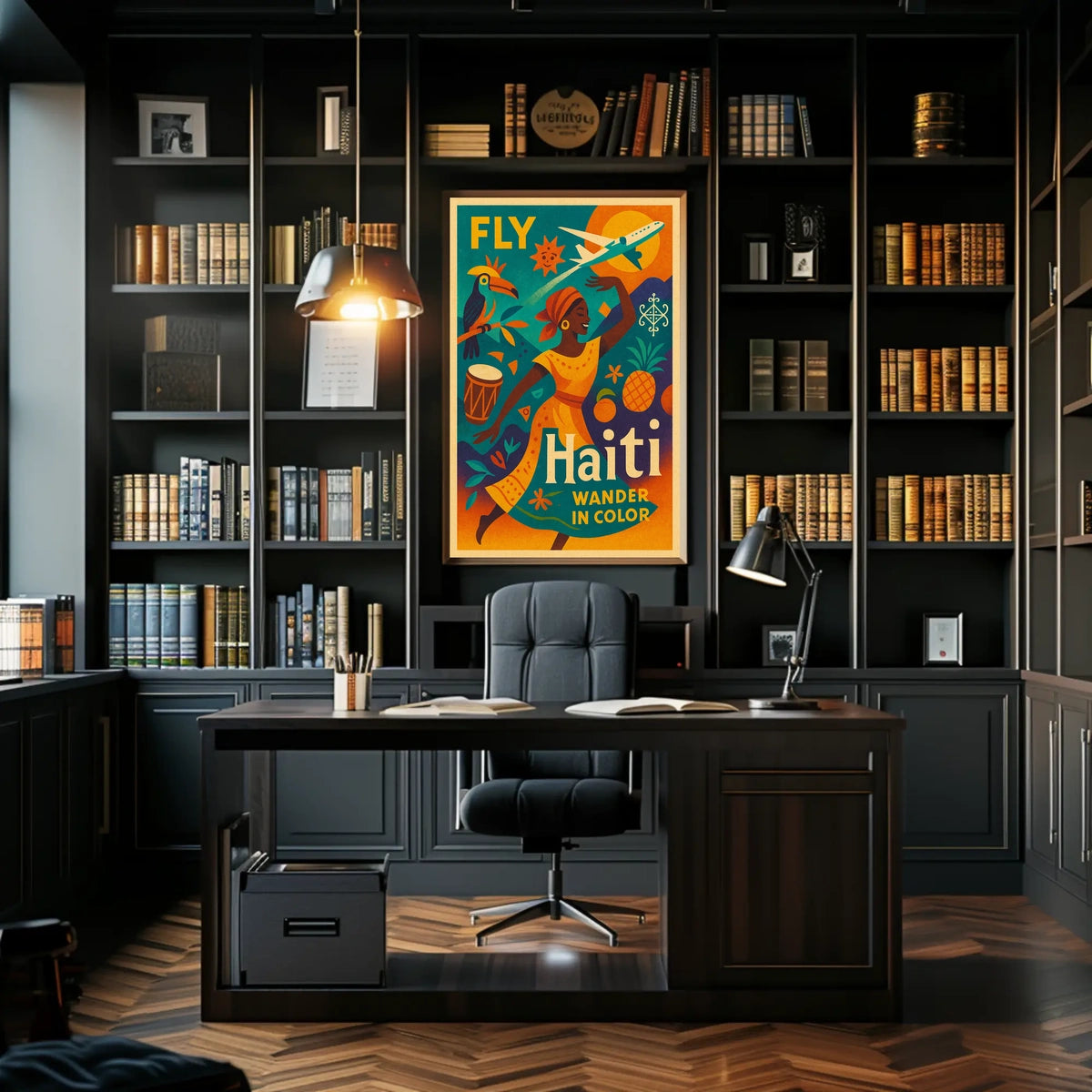 Fly Haiti Wander in Color Poster