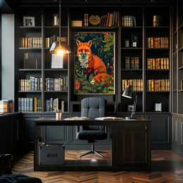 Red Fox Forest Serenity Animal Poster