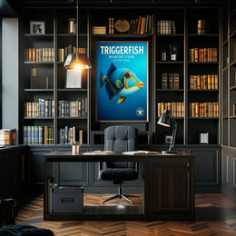 Triggerfish Marine Fish of the Reef Poster PosterGoat
