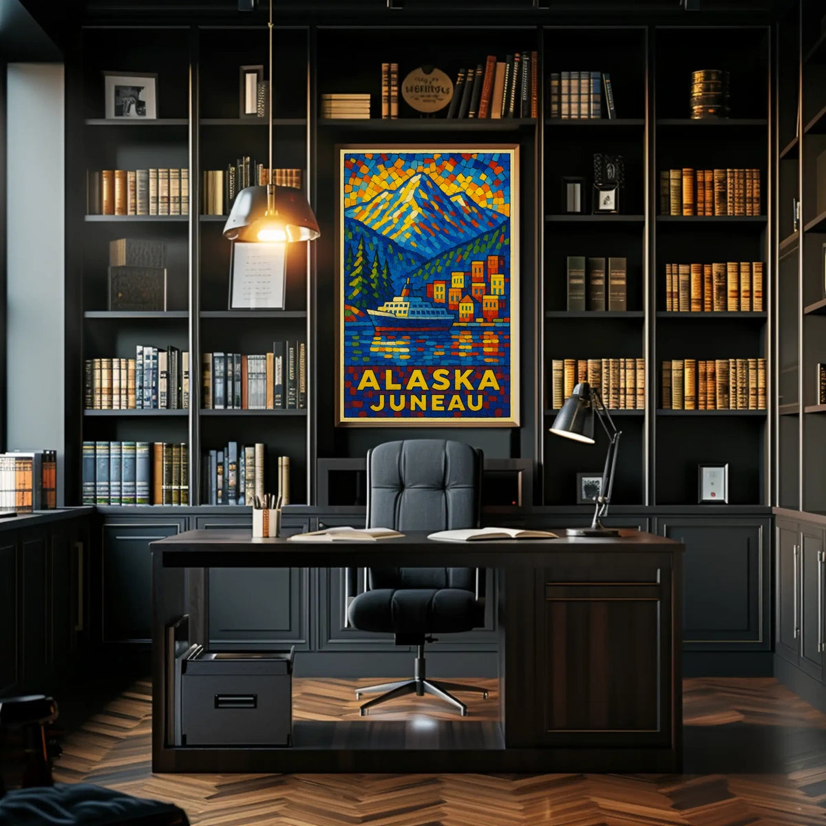 Alaska Juneau Travel Poster