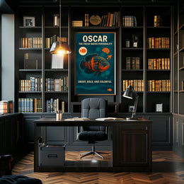 Oscar Fish Abstract Art for Animal Poster