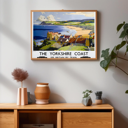 The Yorkshire Coast - See Britain by Train Poster