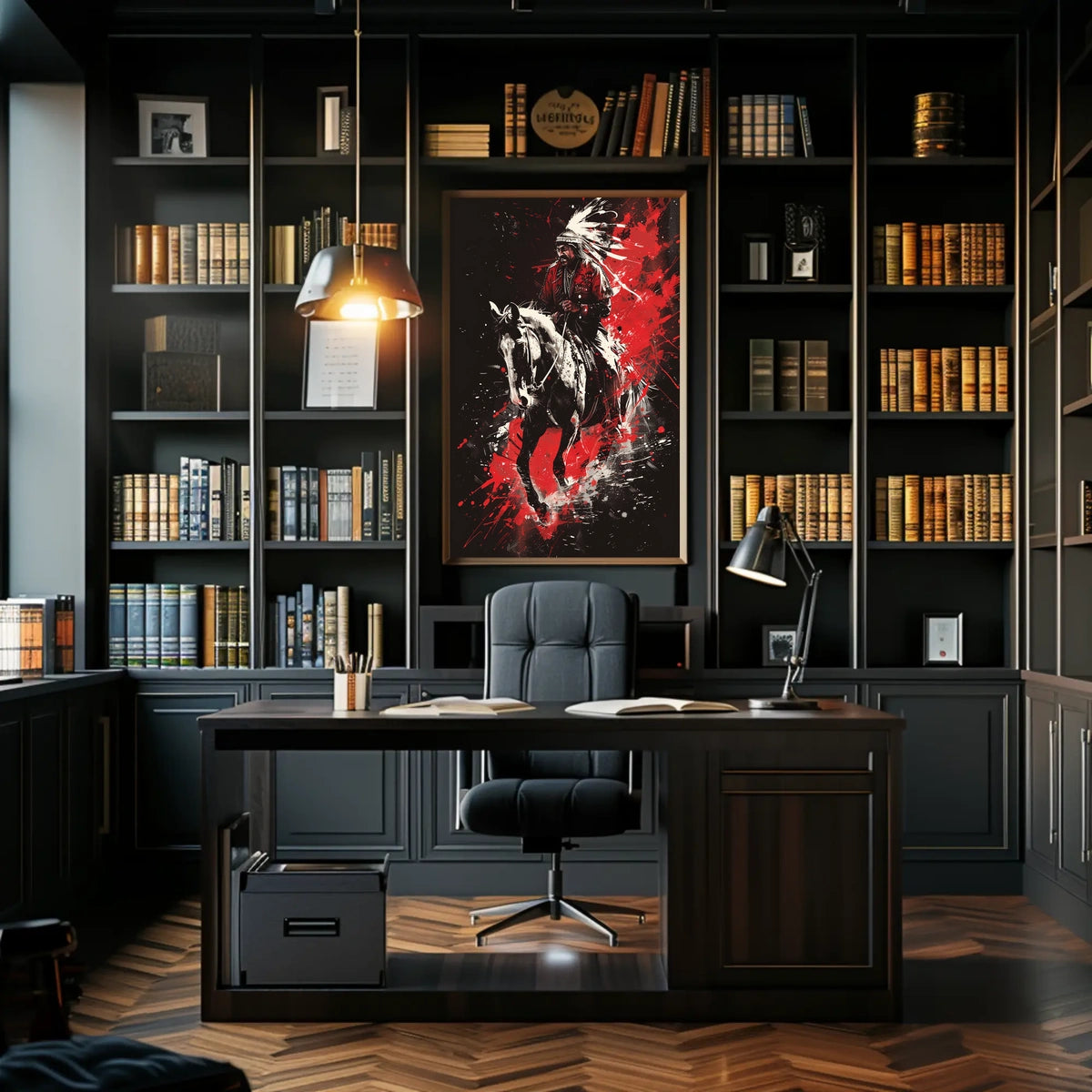 Warrior On Horseback Poster