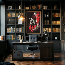 Warrior On Horseback Poster