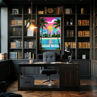 Miami Beach Vibes Poster