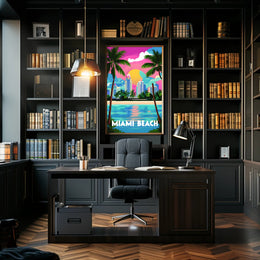 Miami Beach Vibes Poster