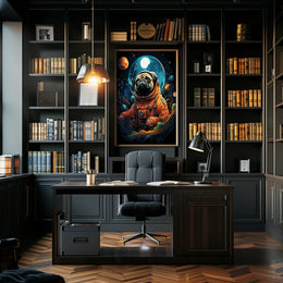 Cosmic Pug Adventure Poster