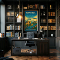Istanbul Where Continents Embrace Poster