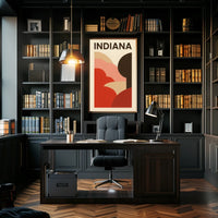 Indiana Abstract Landscape Poster