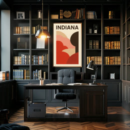 Indiana Abstract Landscape Poster